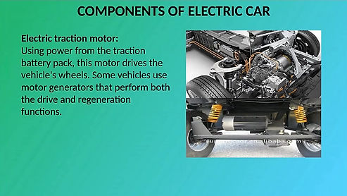 Electric Vehicles Components and Working principles